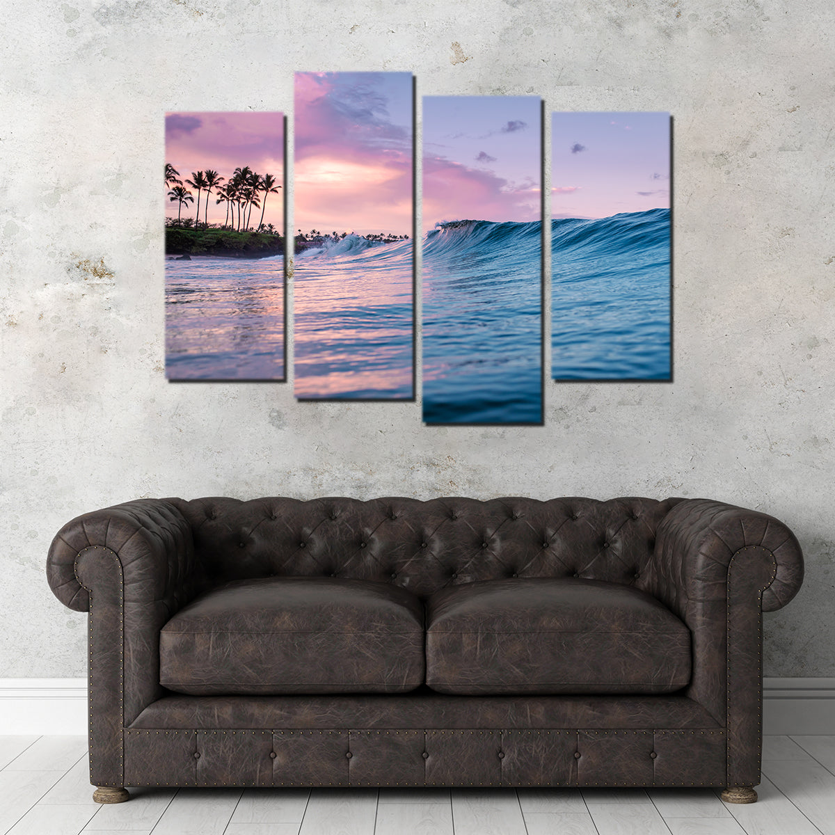 Sunrise Waves Wall Art