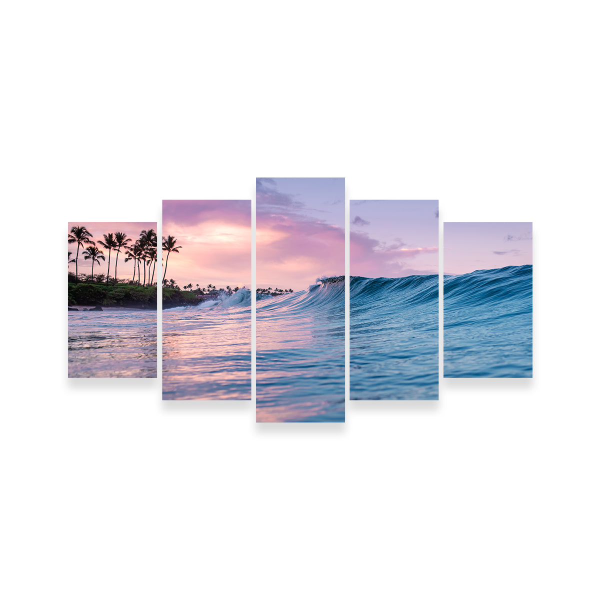 Sunrise Waves Wall Art