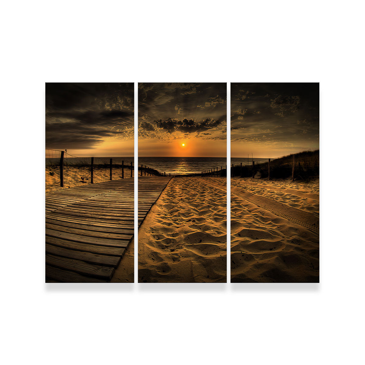 Sunset Beach Canvas Set