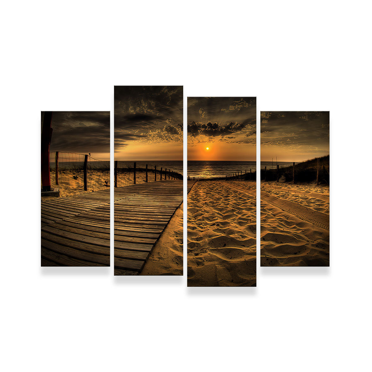 Sunset Beach Canvas Set