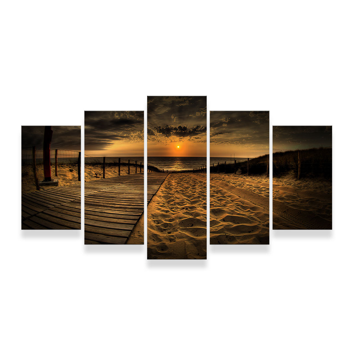 Sunset Beach Canvas Set