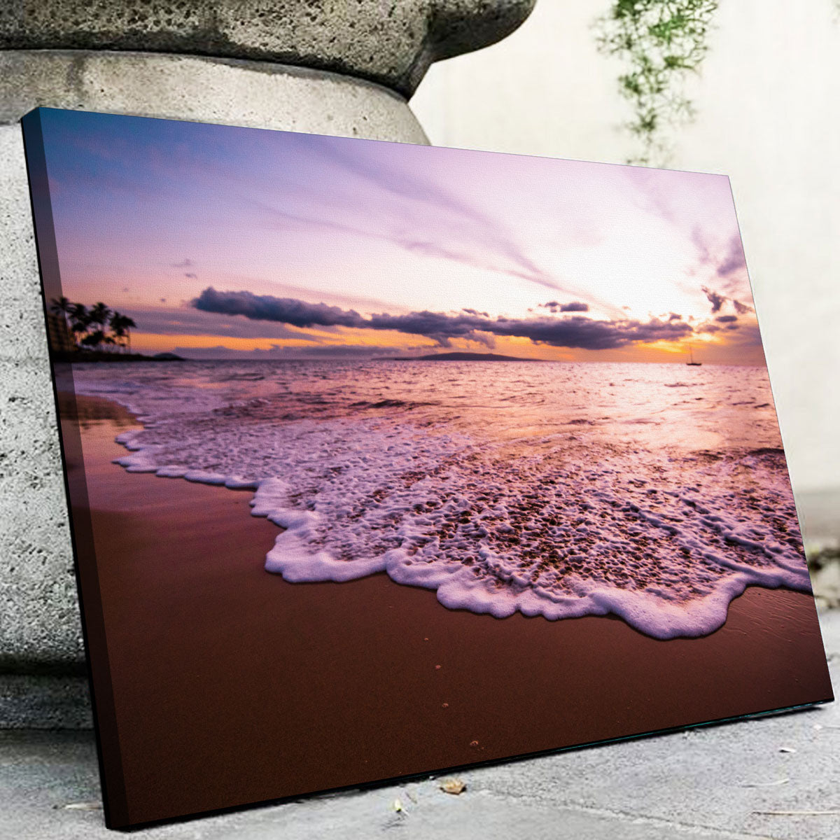 Sunset Waves Wall Art