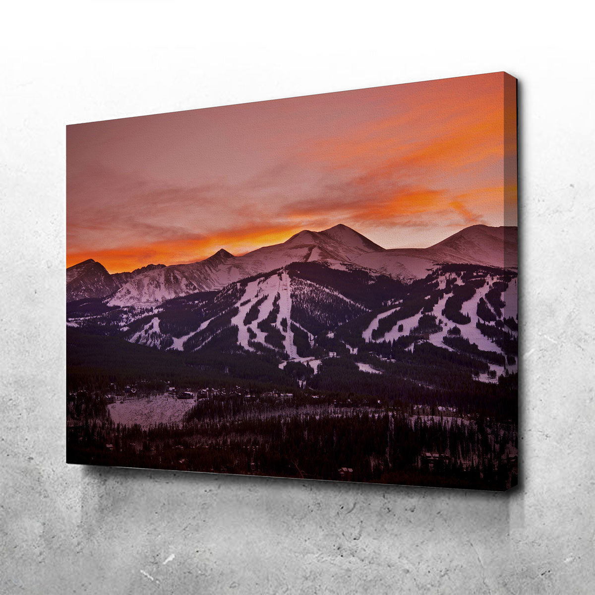 Sunset In Breckenridge Wall Art