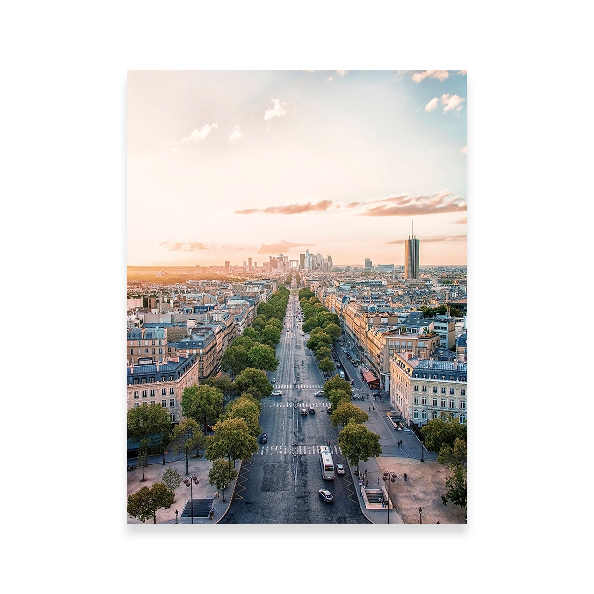 Sunset In Paris Wall Art