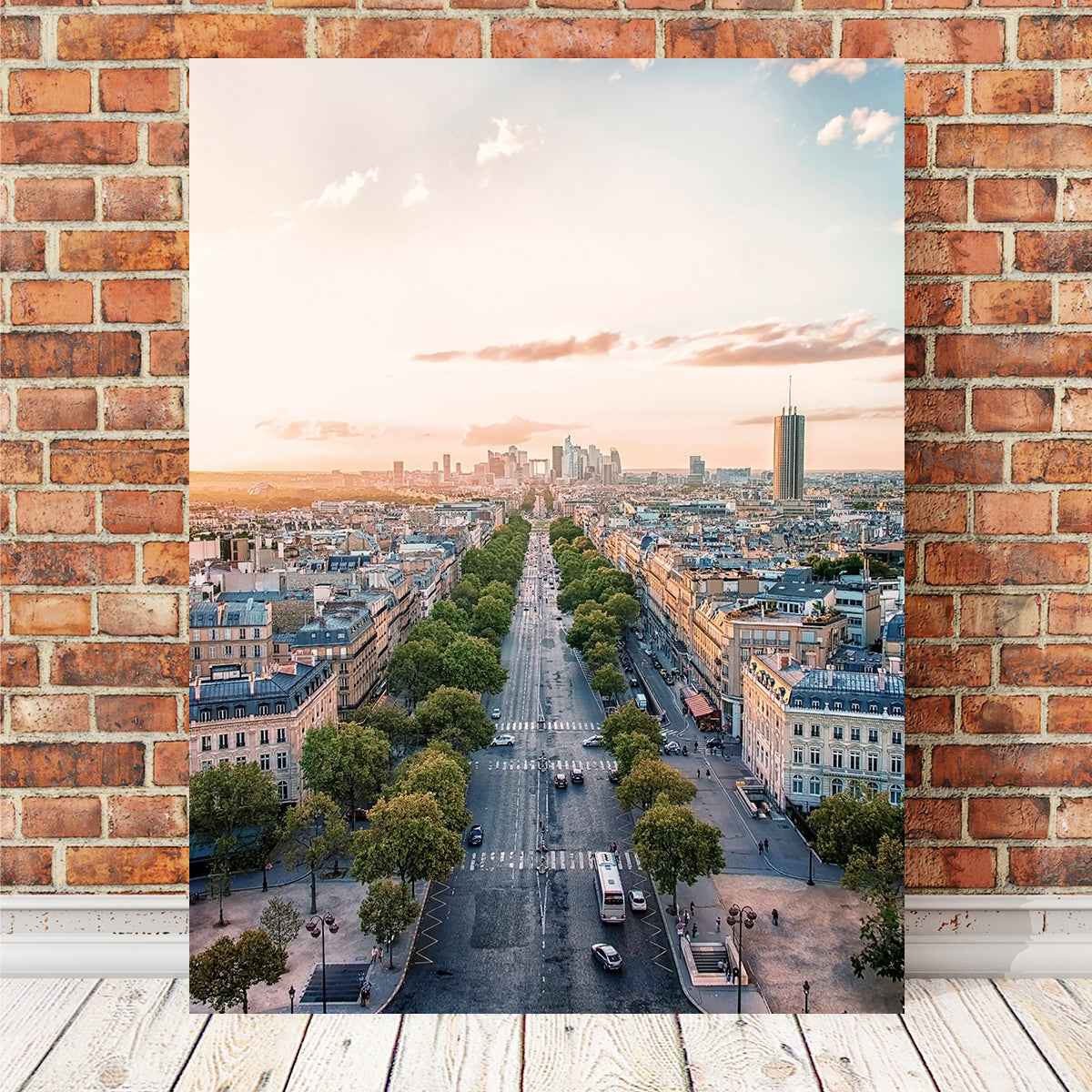 Sunset In Paris Wall Art
