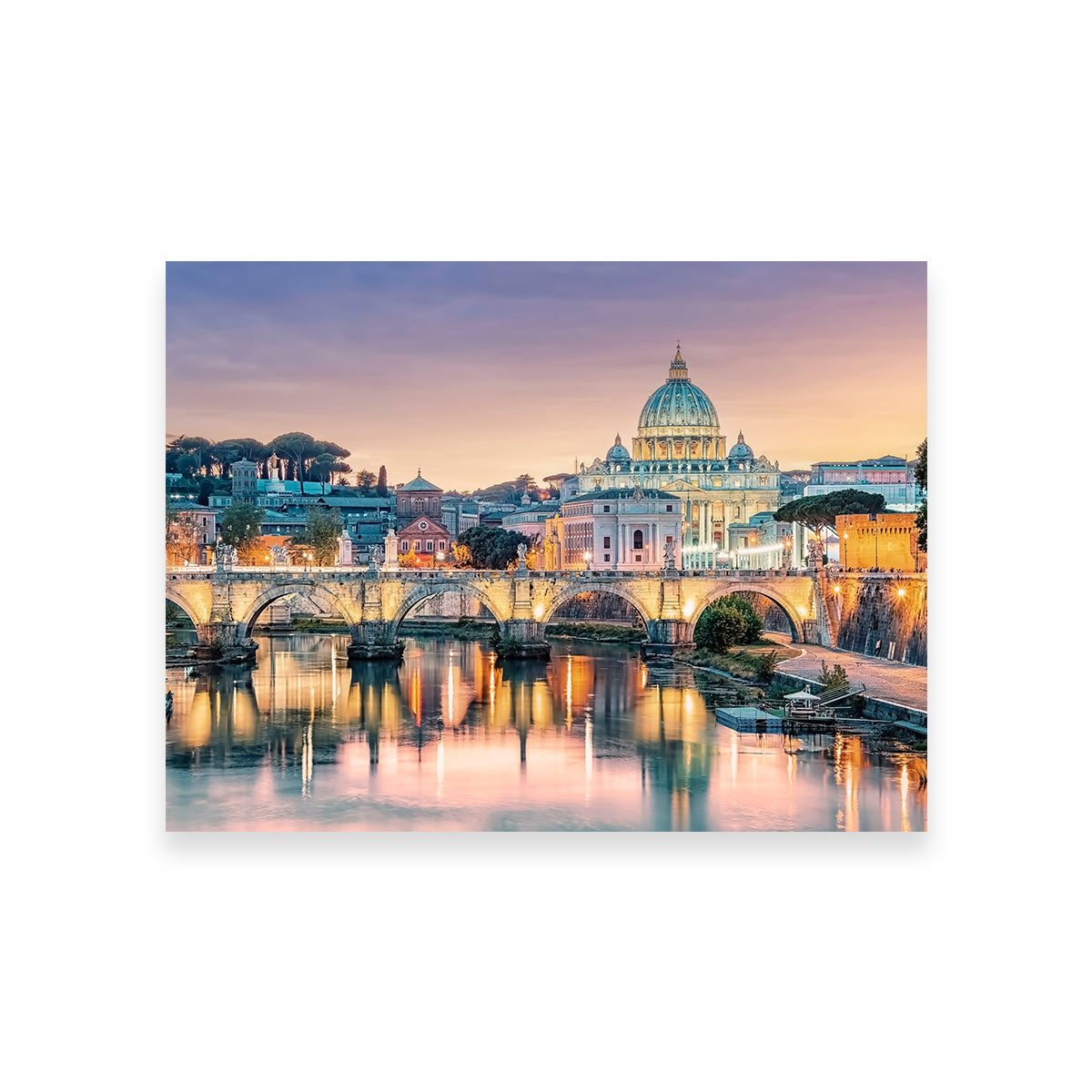 Sunset In Rome Wall Art