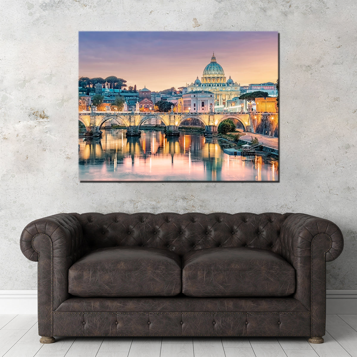 Sunset In Rome Wall Art