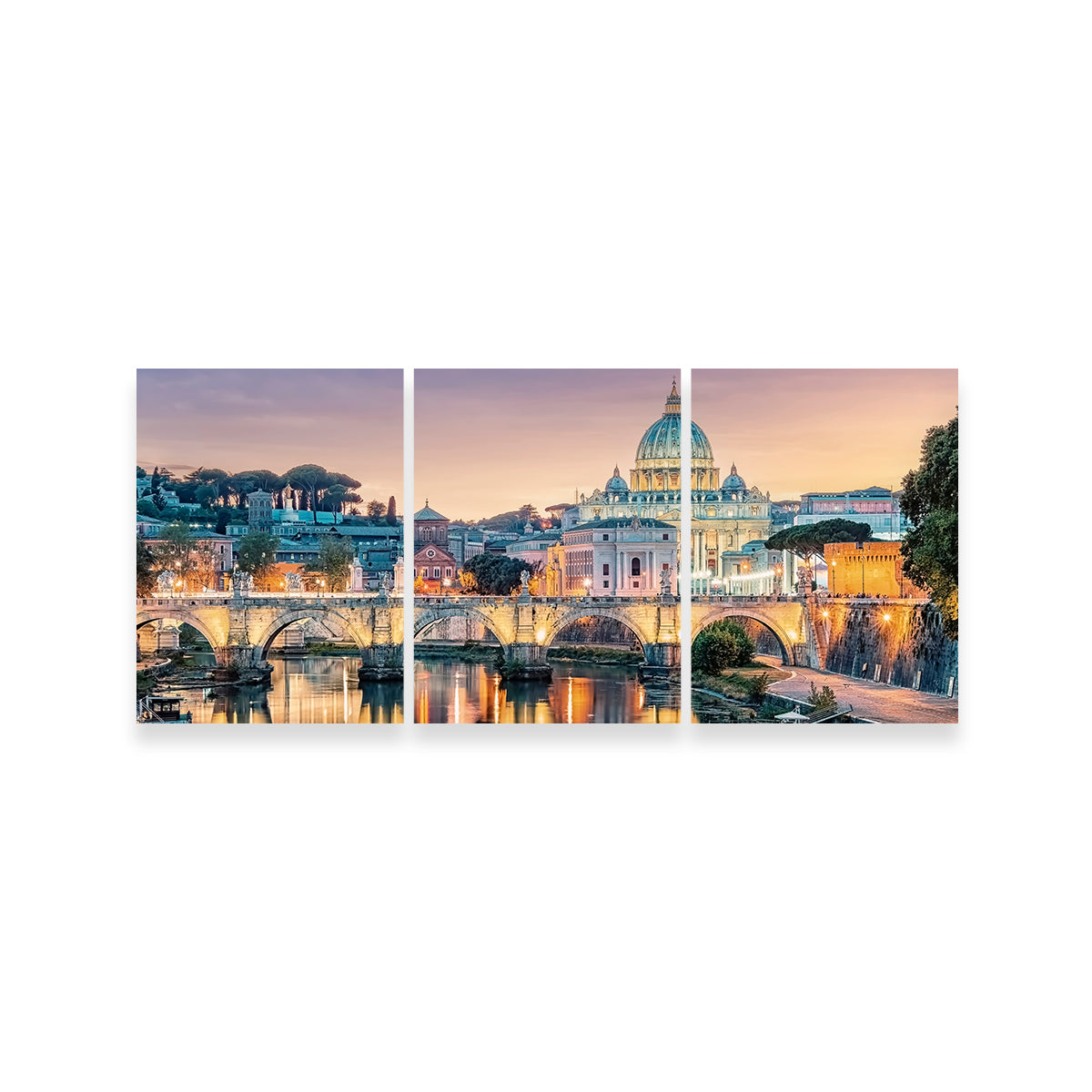 Sunset In Rome Wall Art