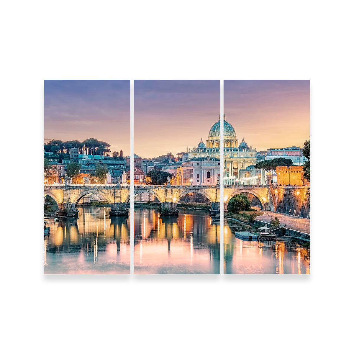 Sunset In Rome Wall Art