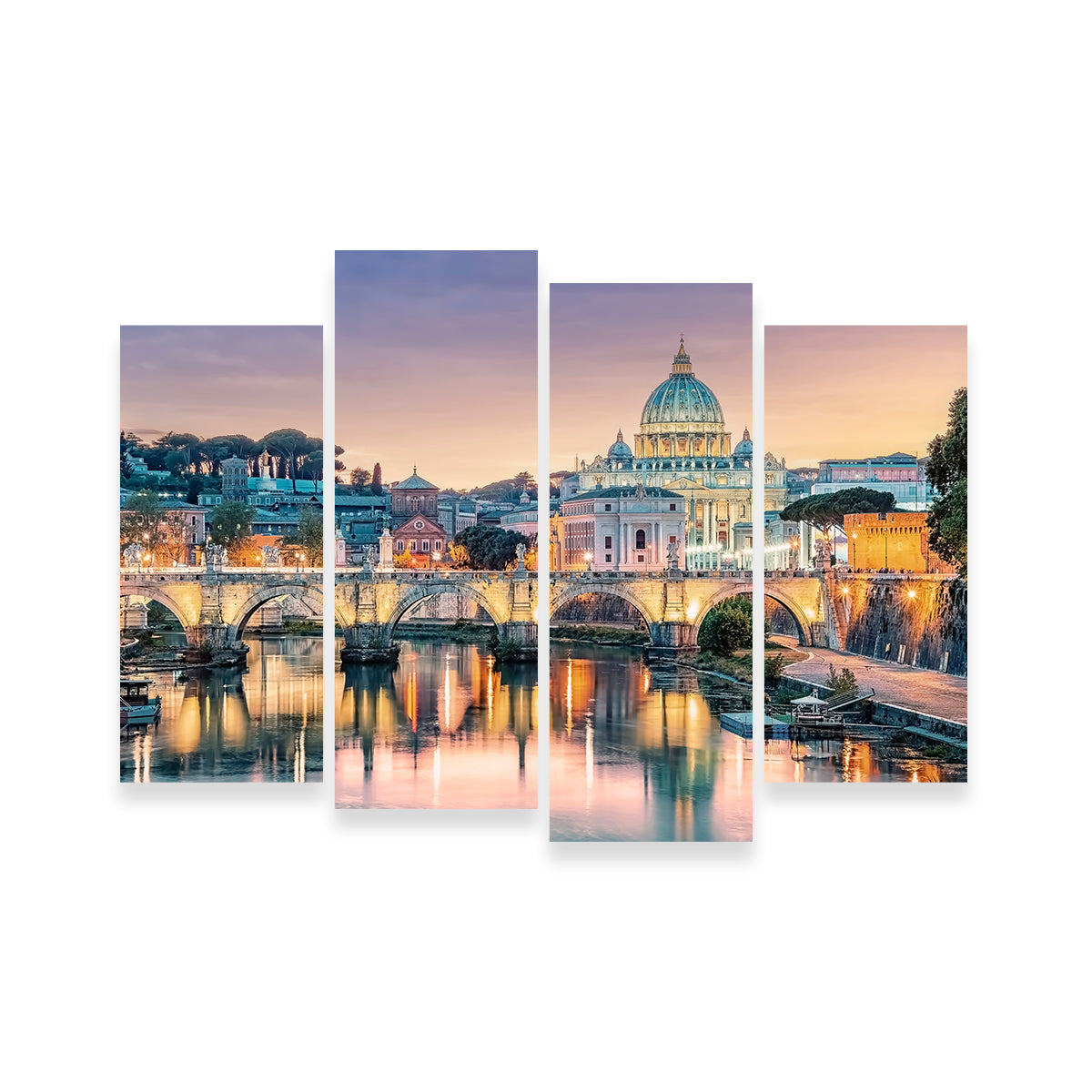 Sunset In Rome Wall Art