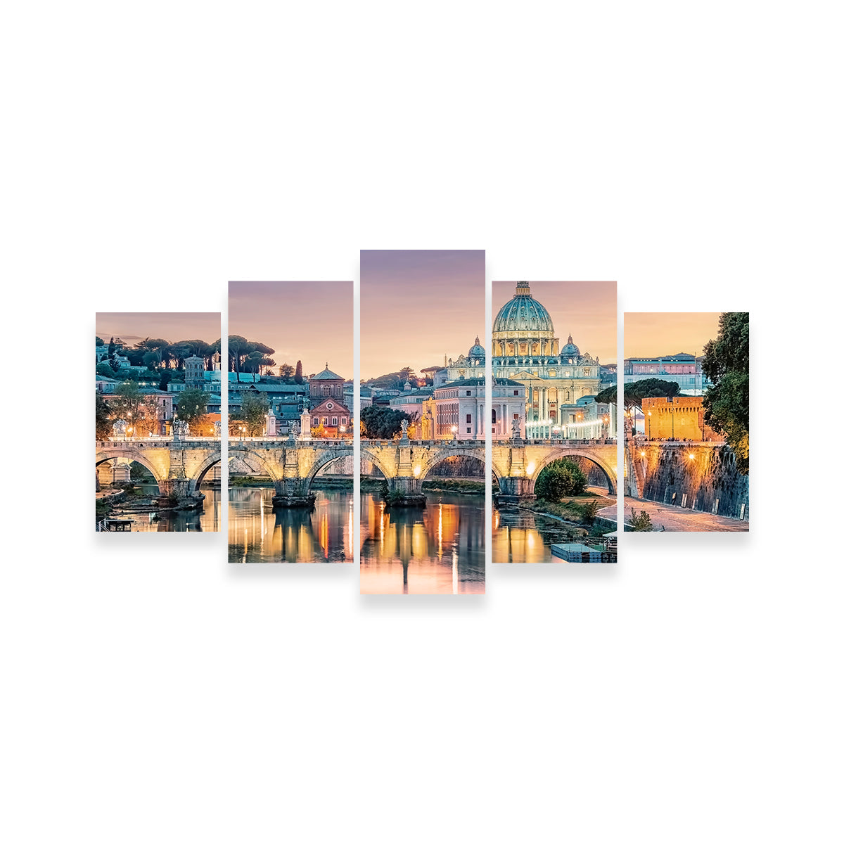 Sunset In Rome Wall Art