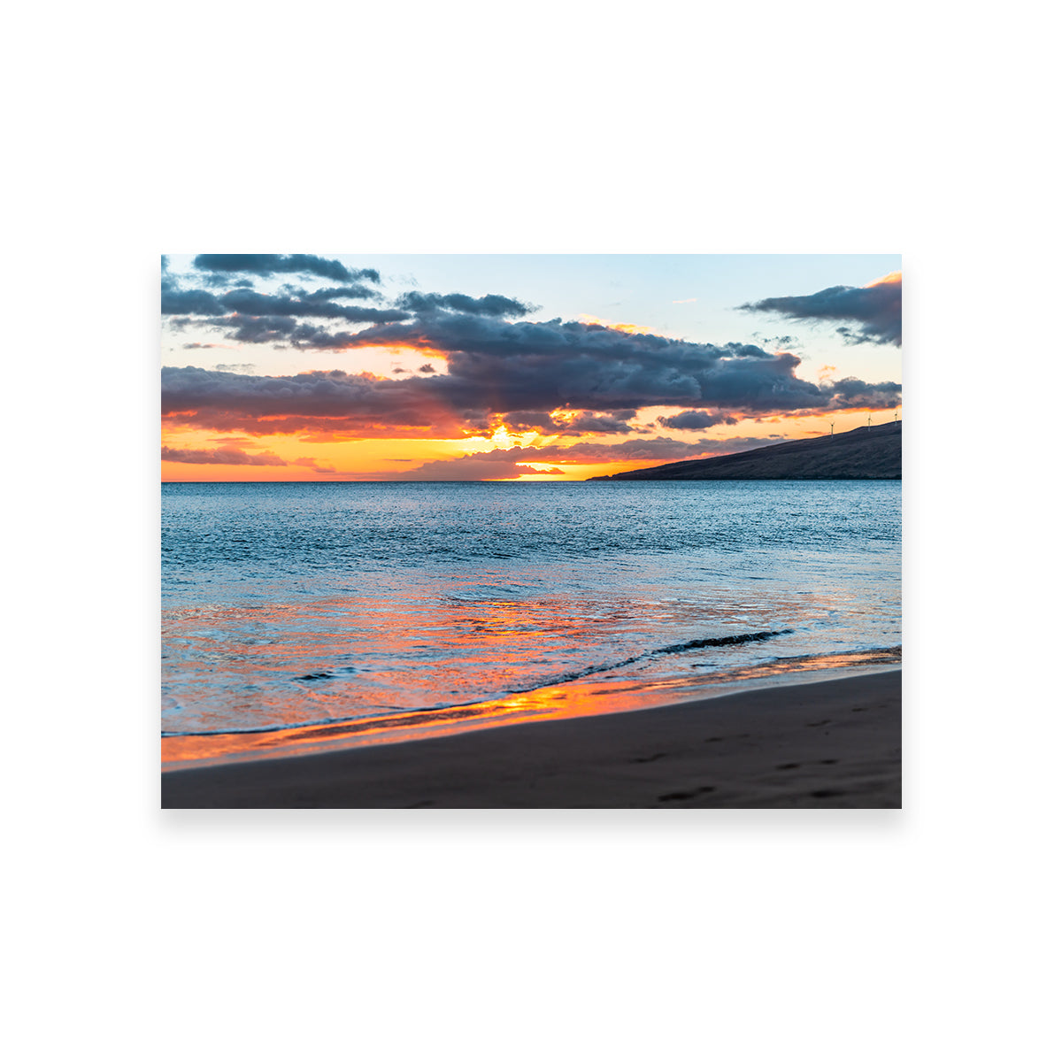 Sunset Over the Beach Wall Art