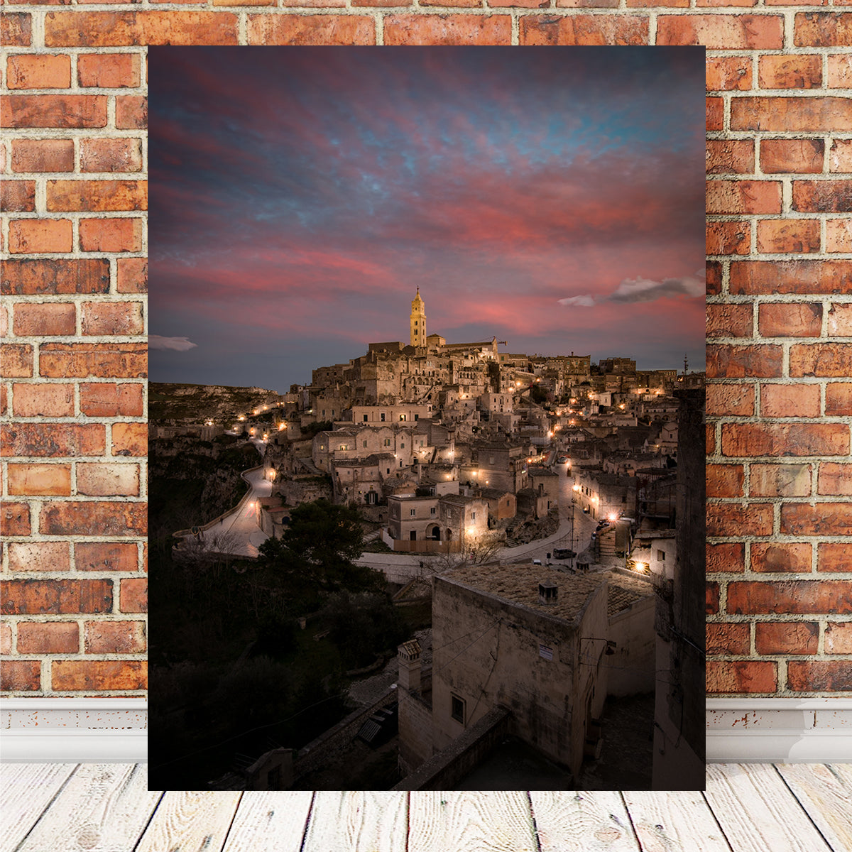 Sunset in Matera Wall Art