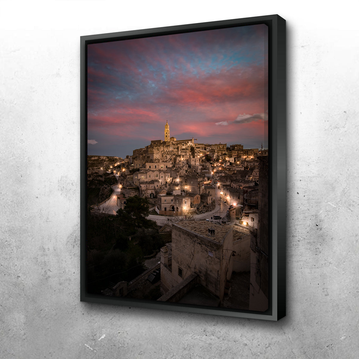 Sunset in Matera Wall Art