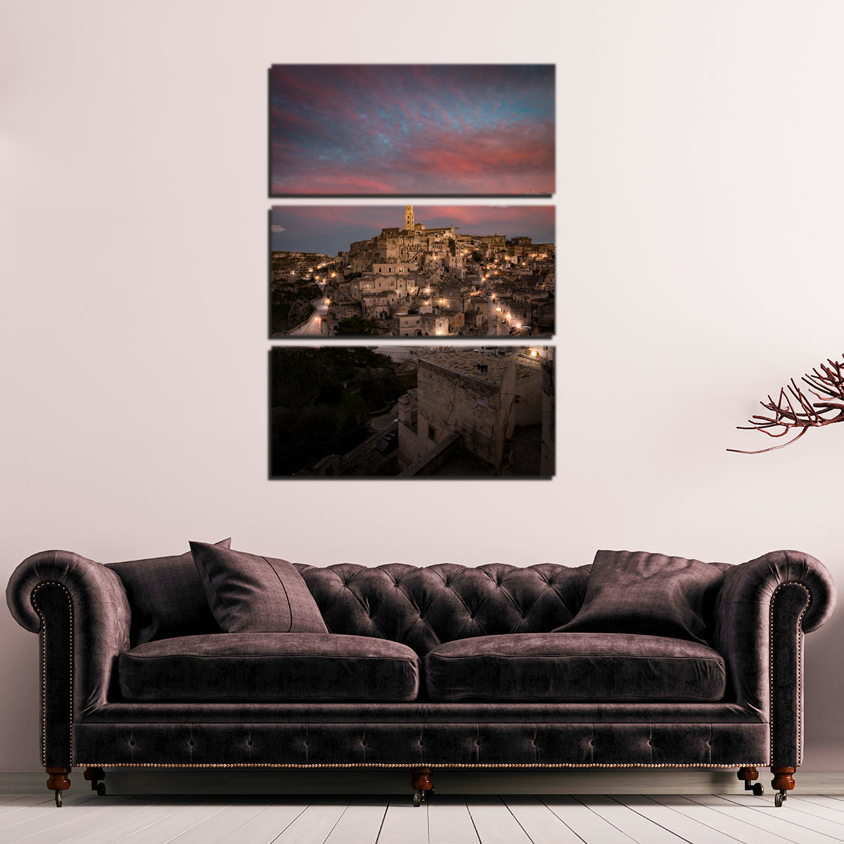 Sunset in Matera Wall Art