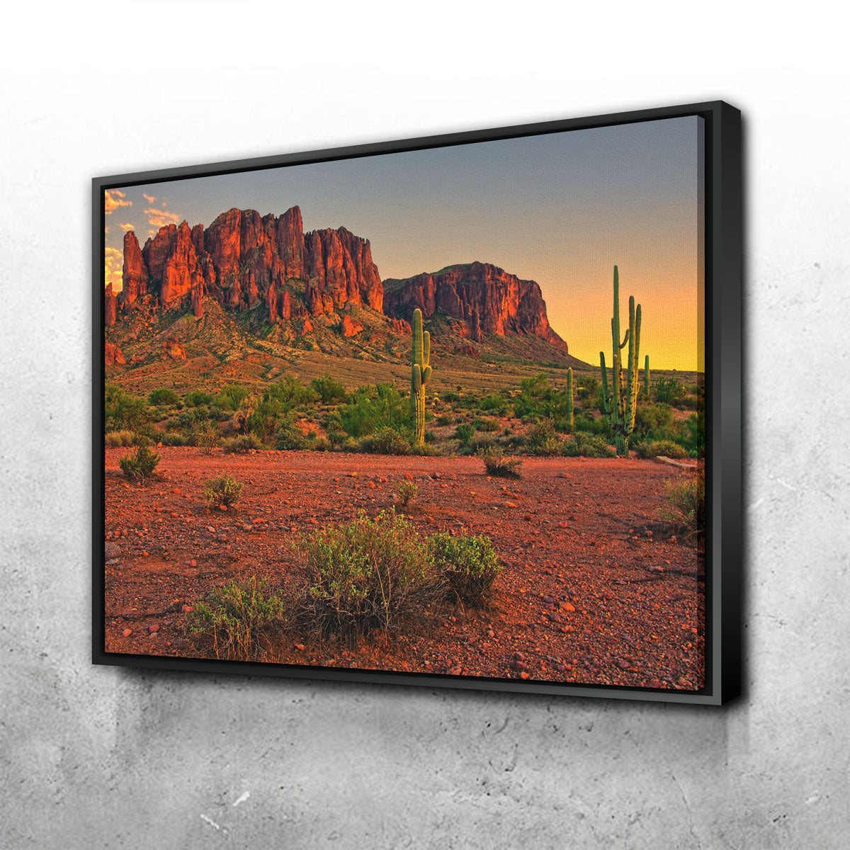 Superstition Mountains Sunset Wall Art