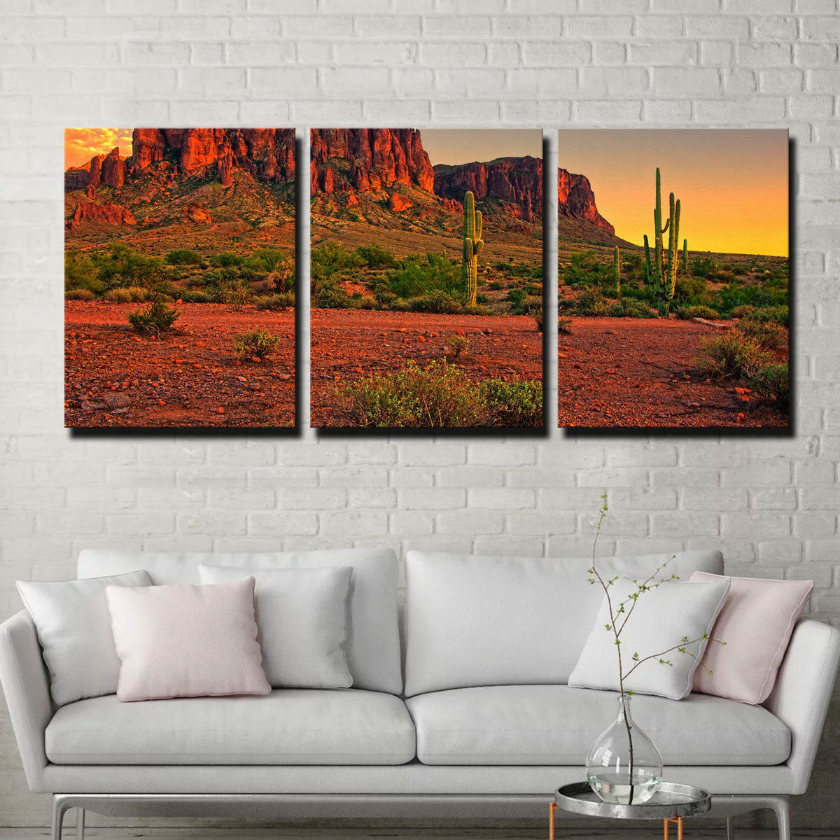 Superstition Mountains Sunset Wall Art