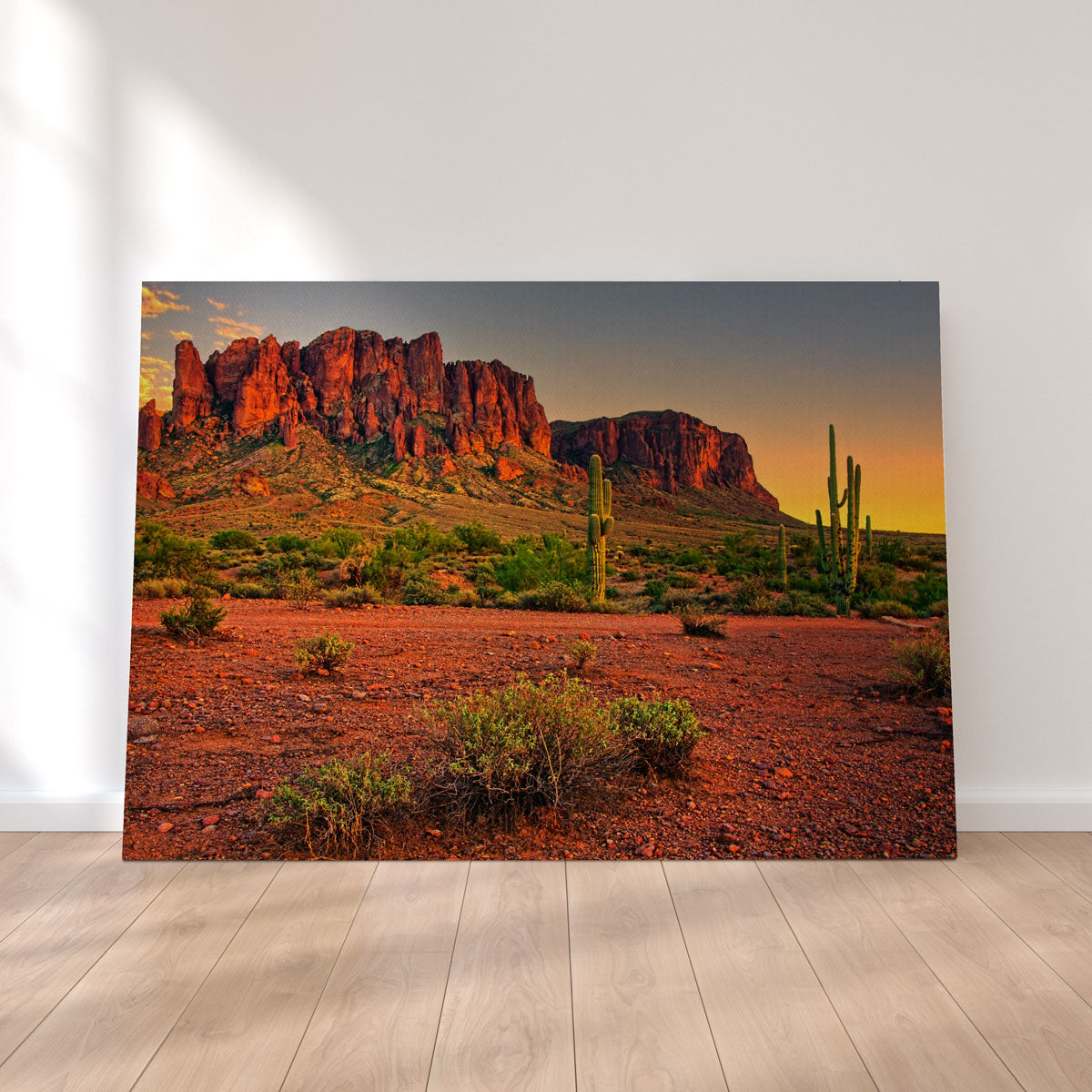 Superstition Mountains Sunset Wall Art