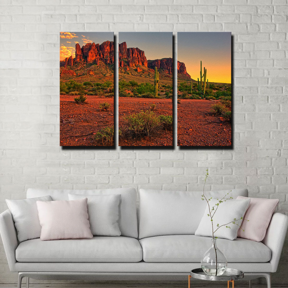 Superstition Mountains Sunset Wall Art