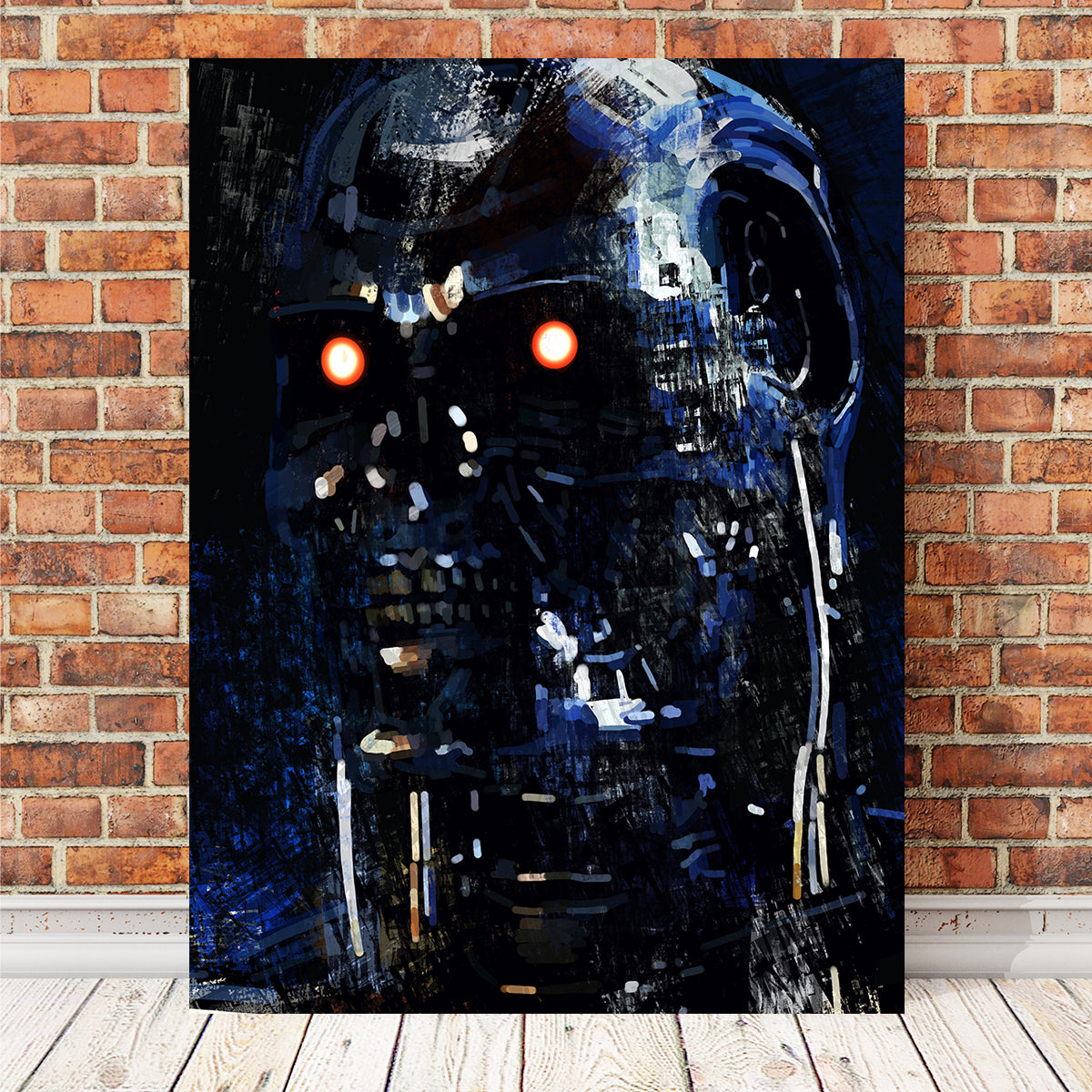 T800 In Blue Wall Art