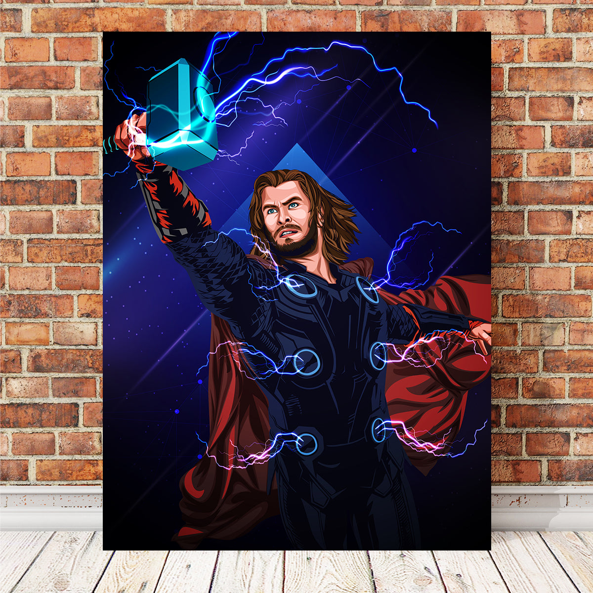 Thor with Hammer Wall Art