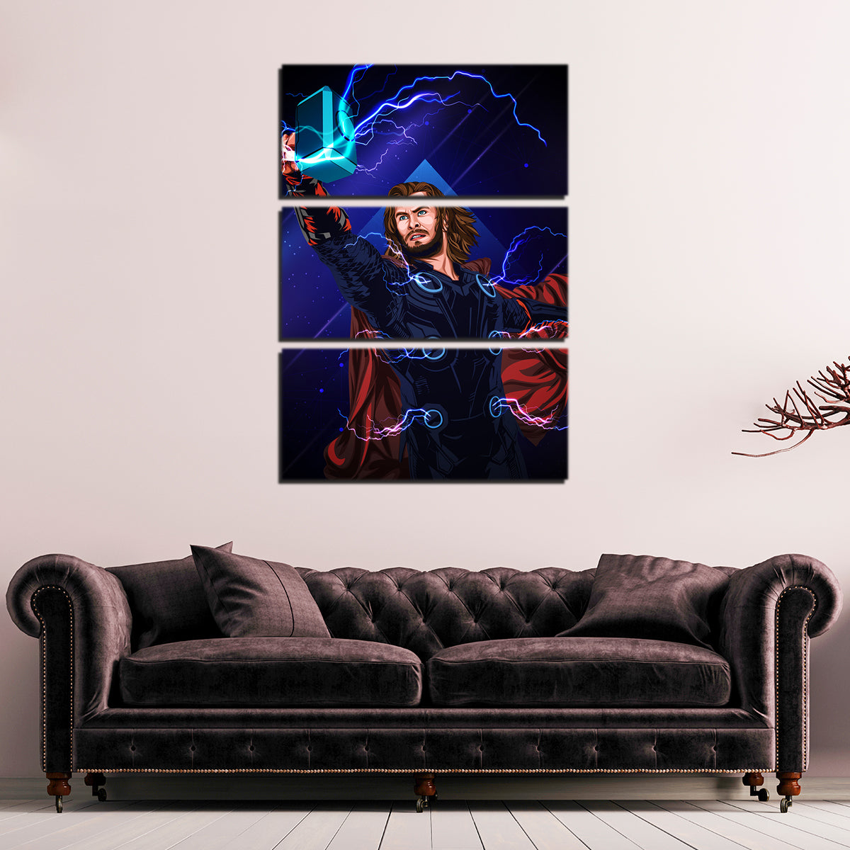 Thor with Hammer Wall Art