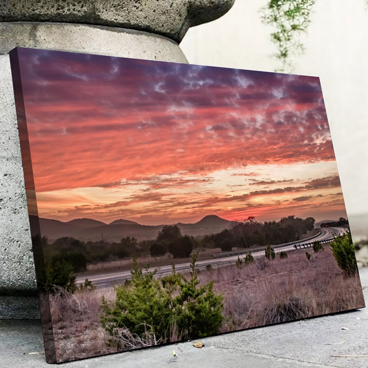 Texas Hill Country Sunset Wall Art
