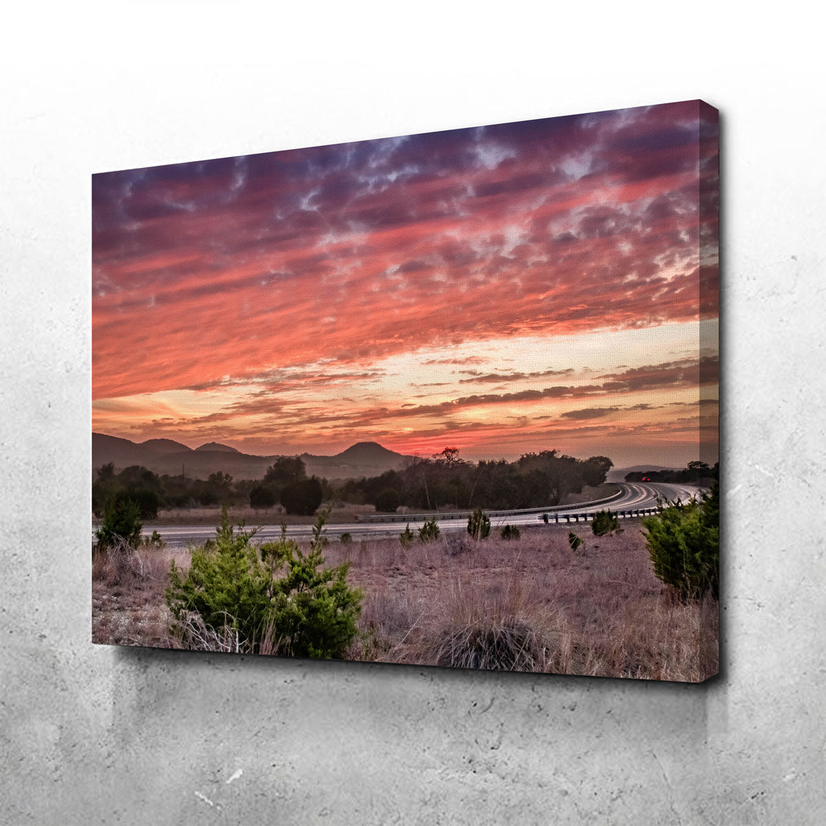 Texas Hill Country Sunset Wall Art