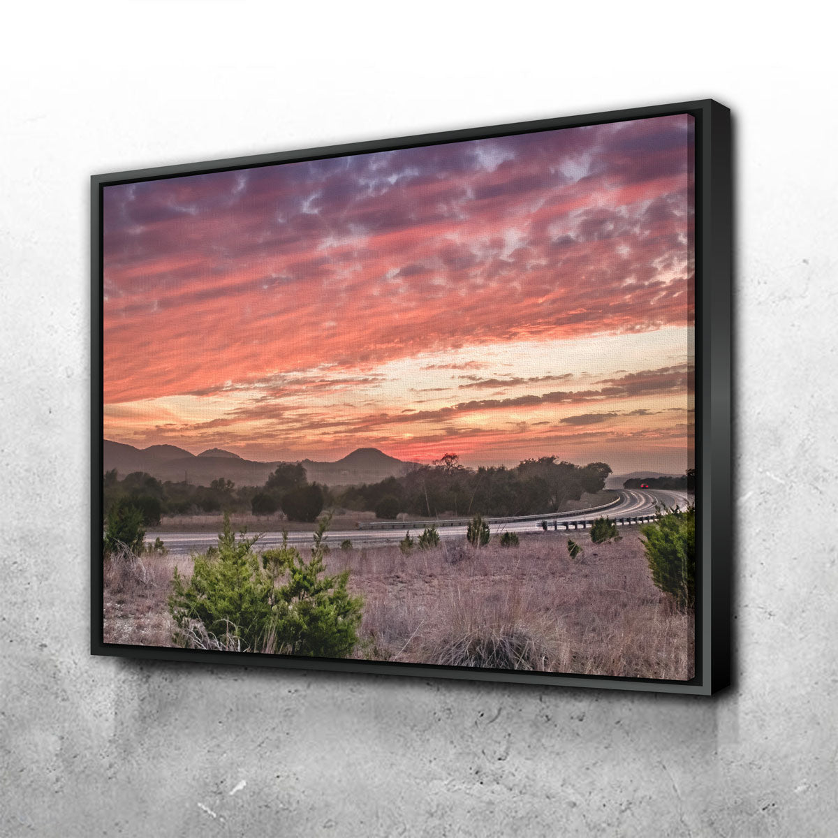 Texas Hill Country Sunset Wall Art