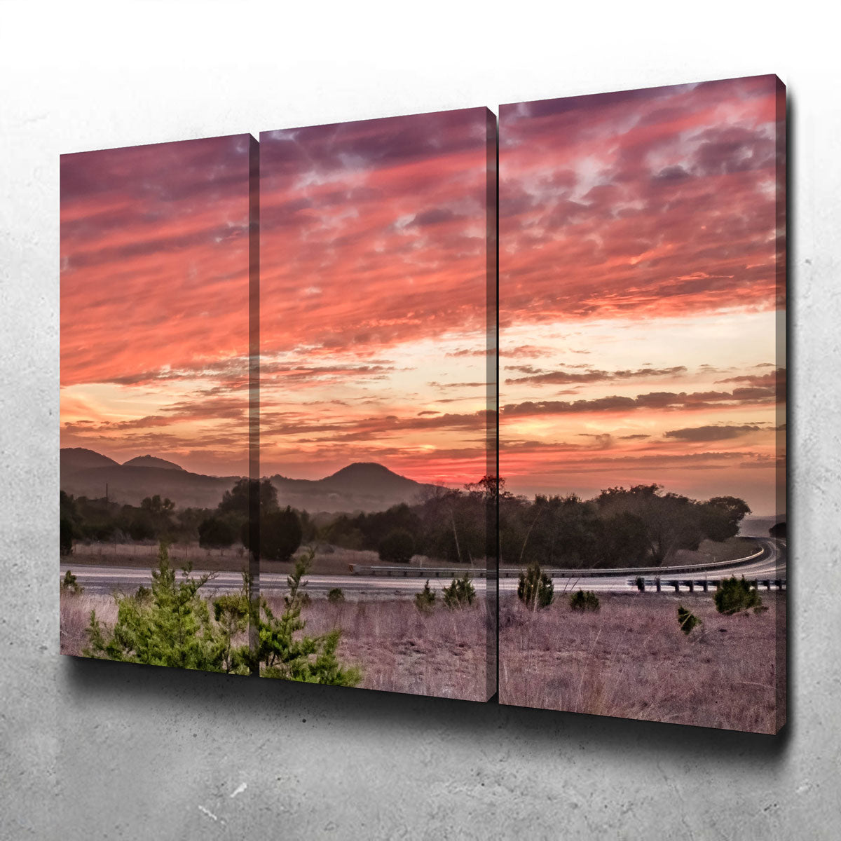 Texas Hill Country Sunset Wall Art