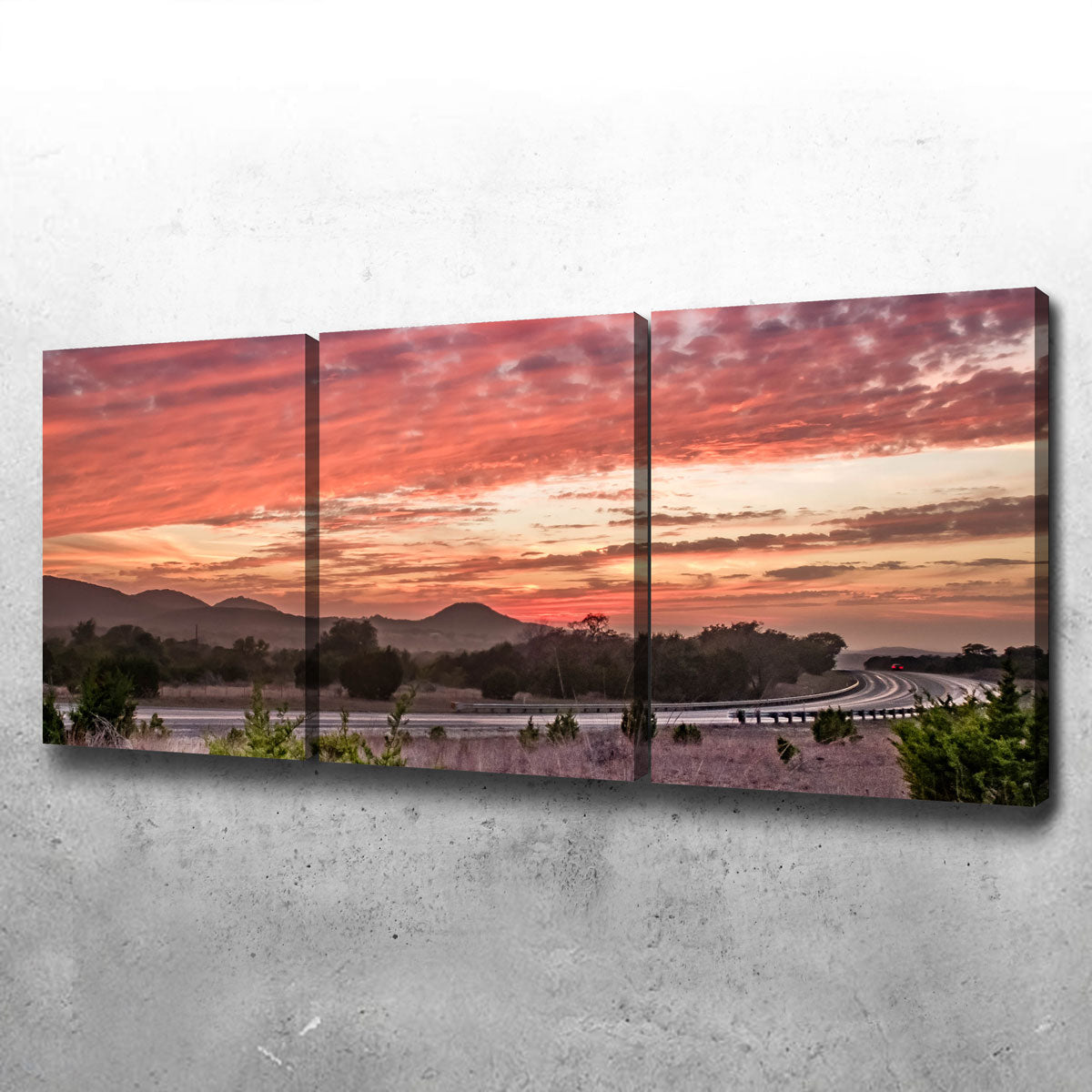 Texas Hill Country Sunset Wall Art
