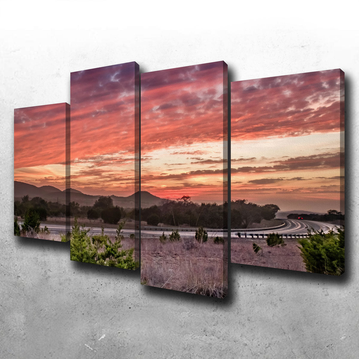 Texas Hill Country Sunset Wall Art