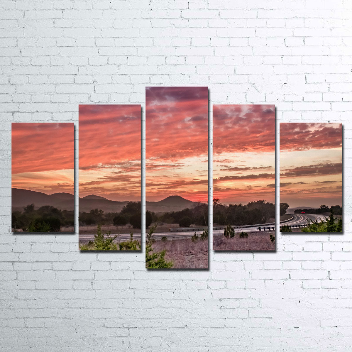 Texas Hill Country Sunset Wall Art