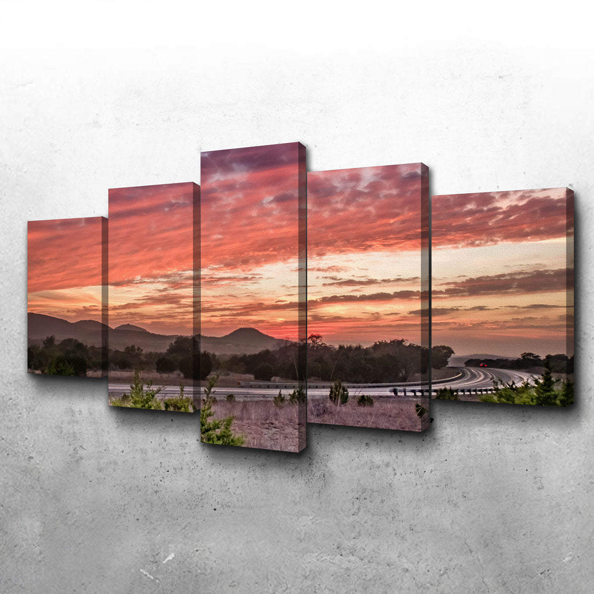 Texas Hill Country Sunset Wall Art
