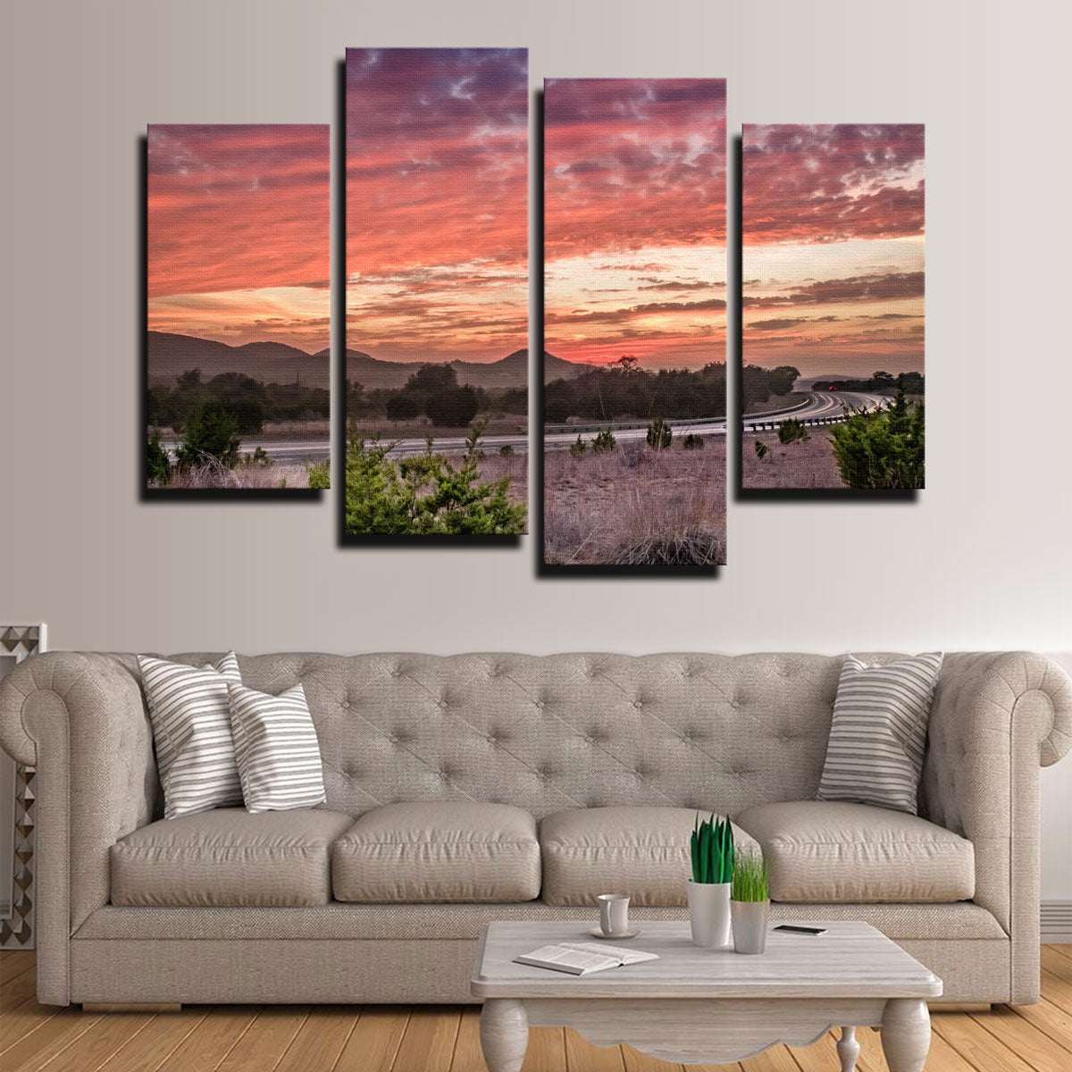 Texas Hill Country Sunset Wall Art