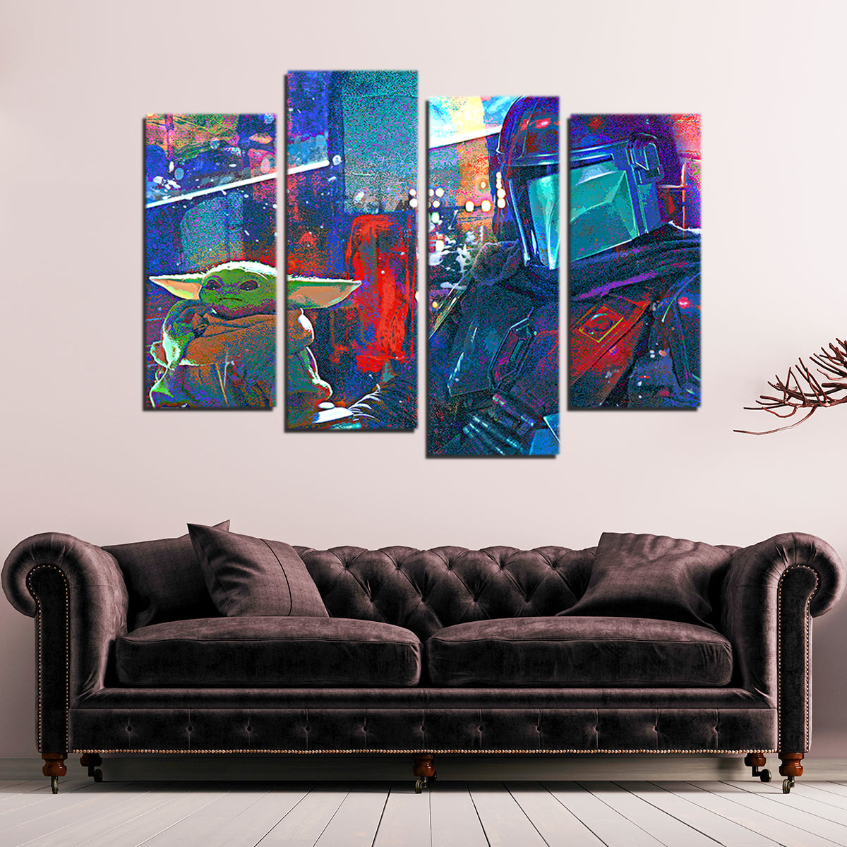 The Mandalorian Co Pilot Wall Art