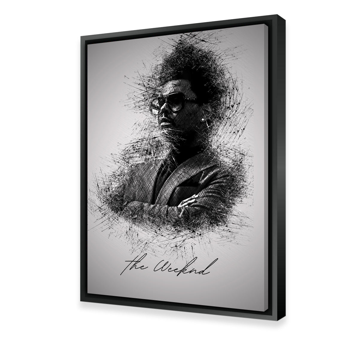 The Weeknd Sketch Wall Art