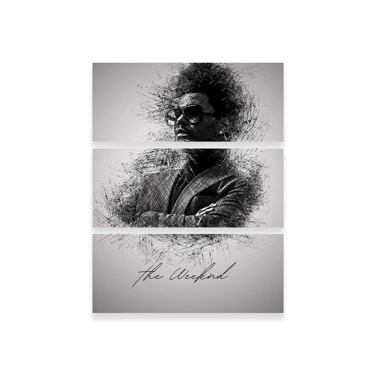 The Weeknd Sketch Wall Art