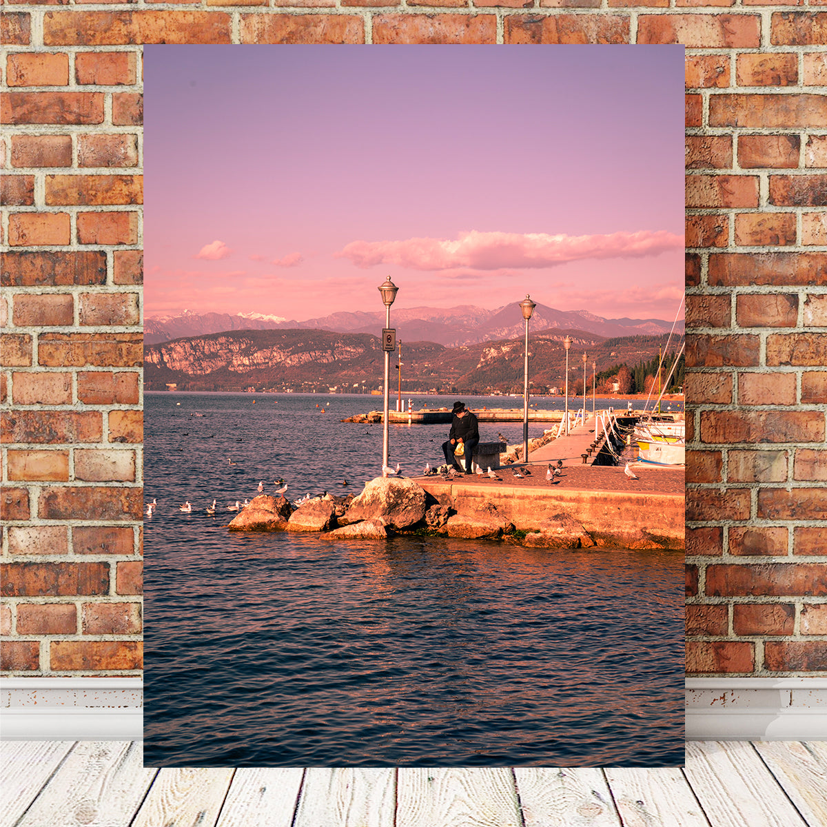 The Old Man and the Lake Wall Art