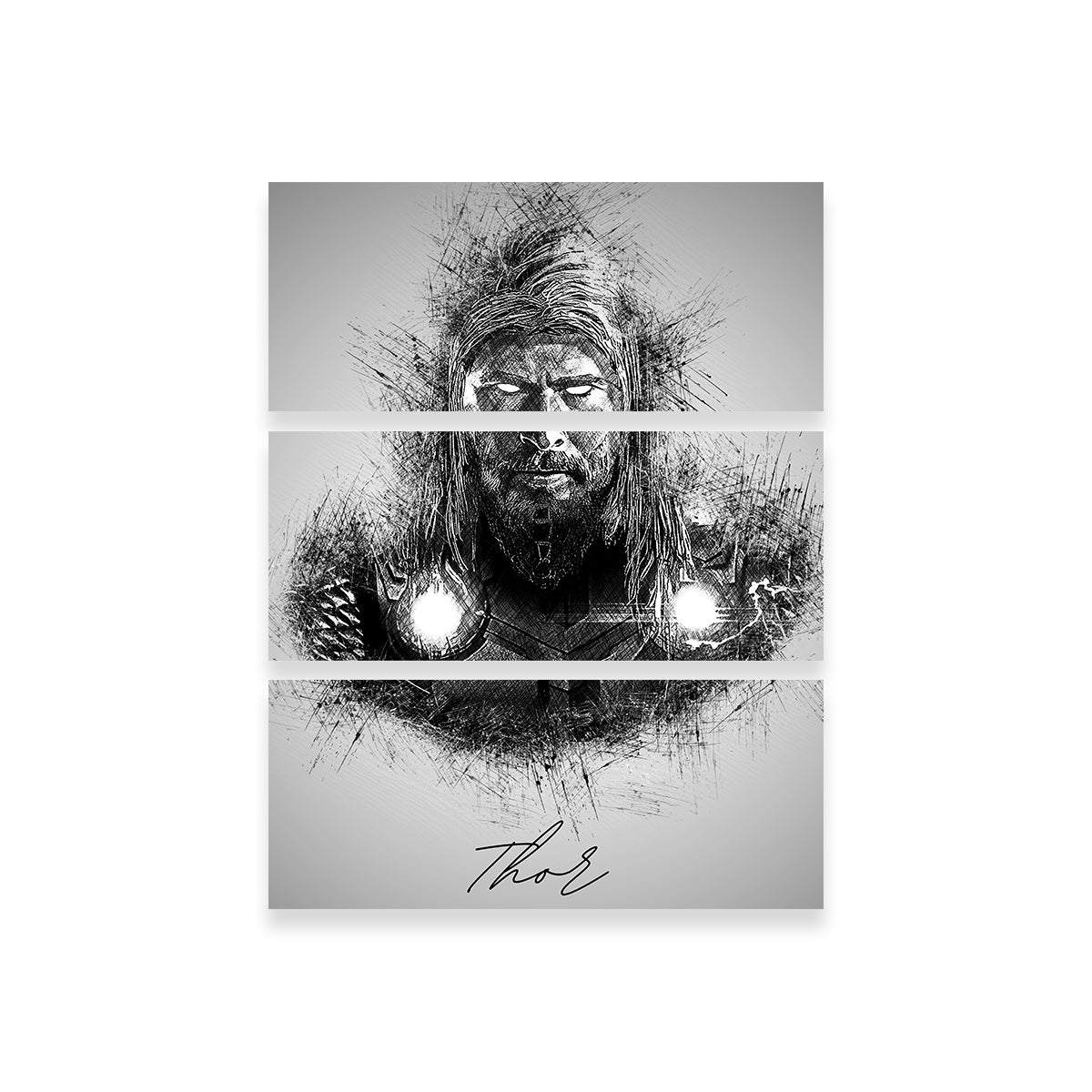 Thor Sketch Wall Art