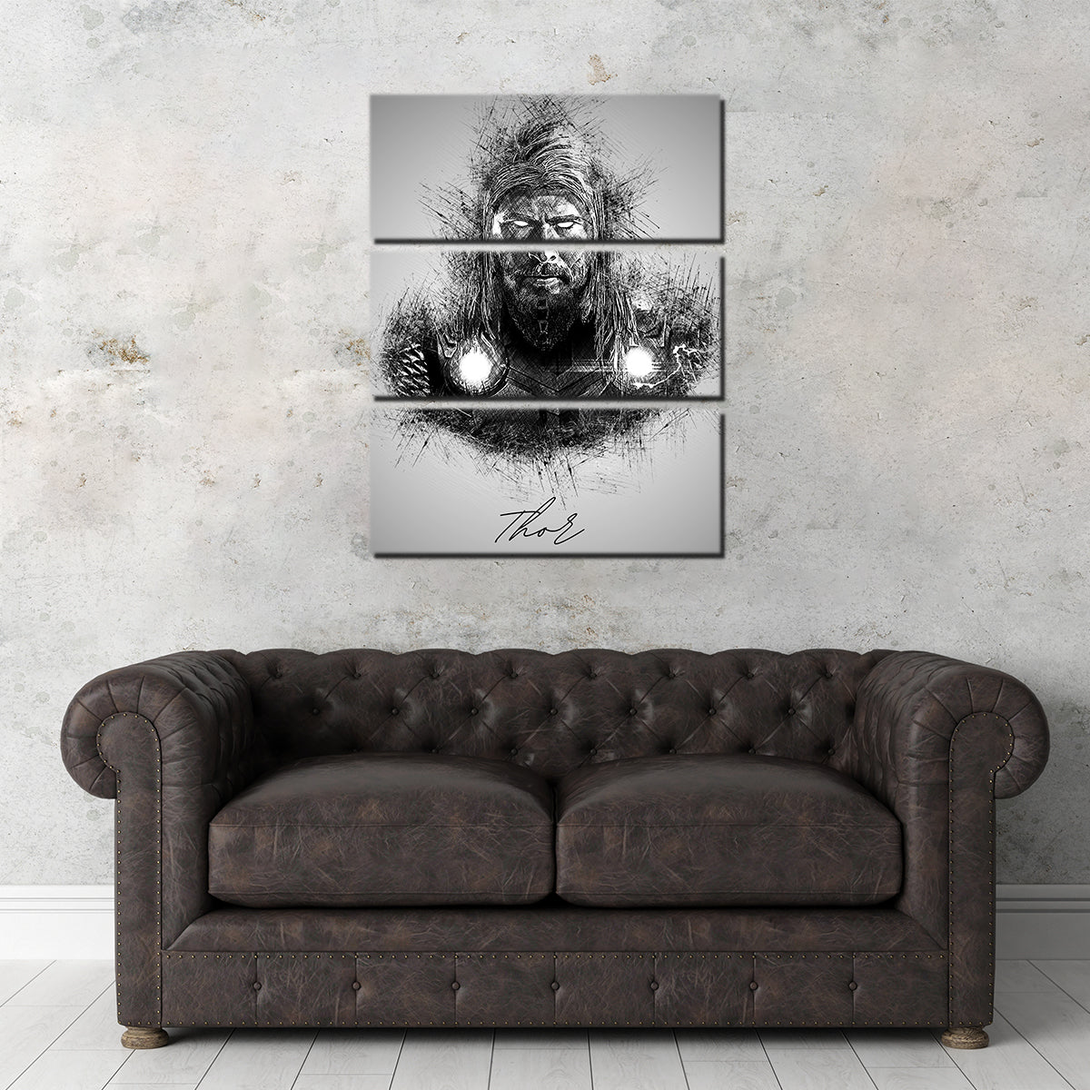 Thor Sketch Wall Art