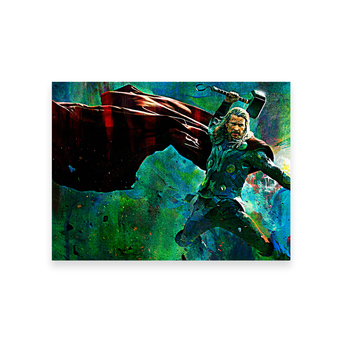 Thor & Hammer Wall Art