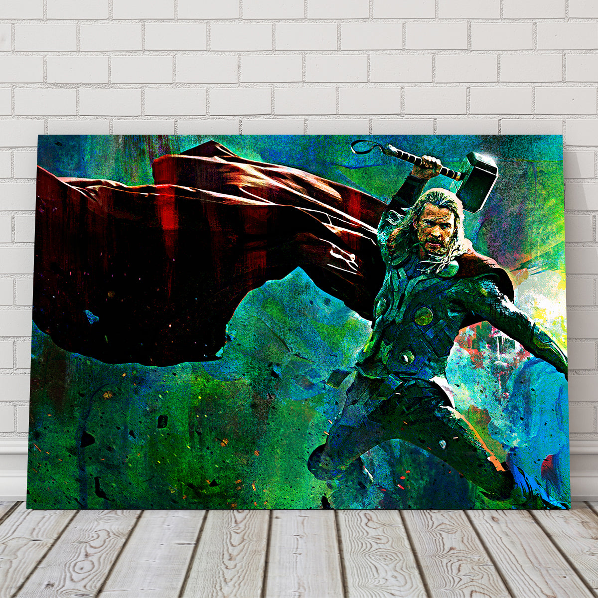 Thor & Hammer Wall Art