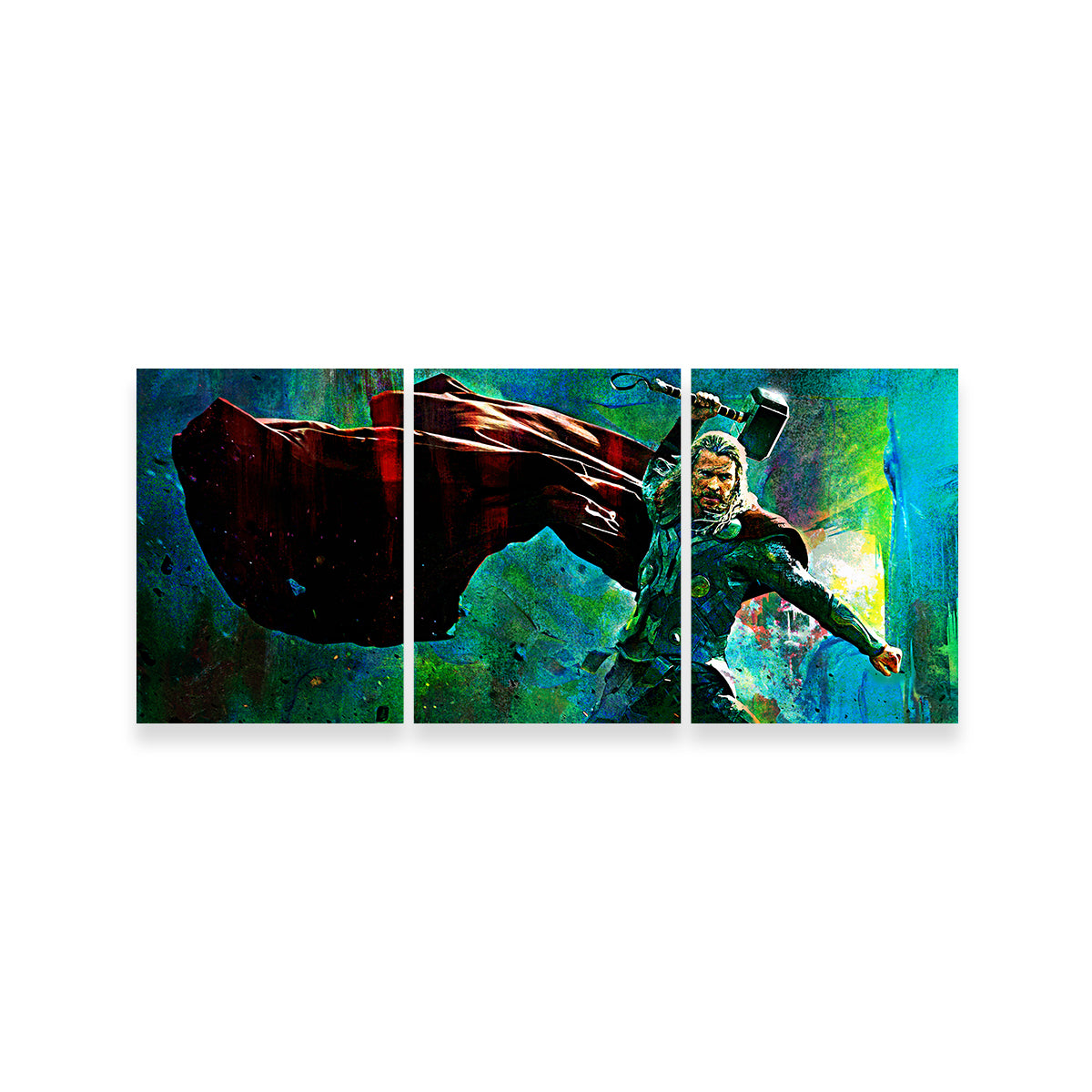 Thor & Hammer Wall Art