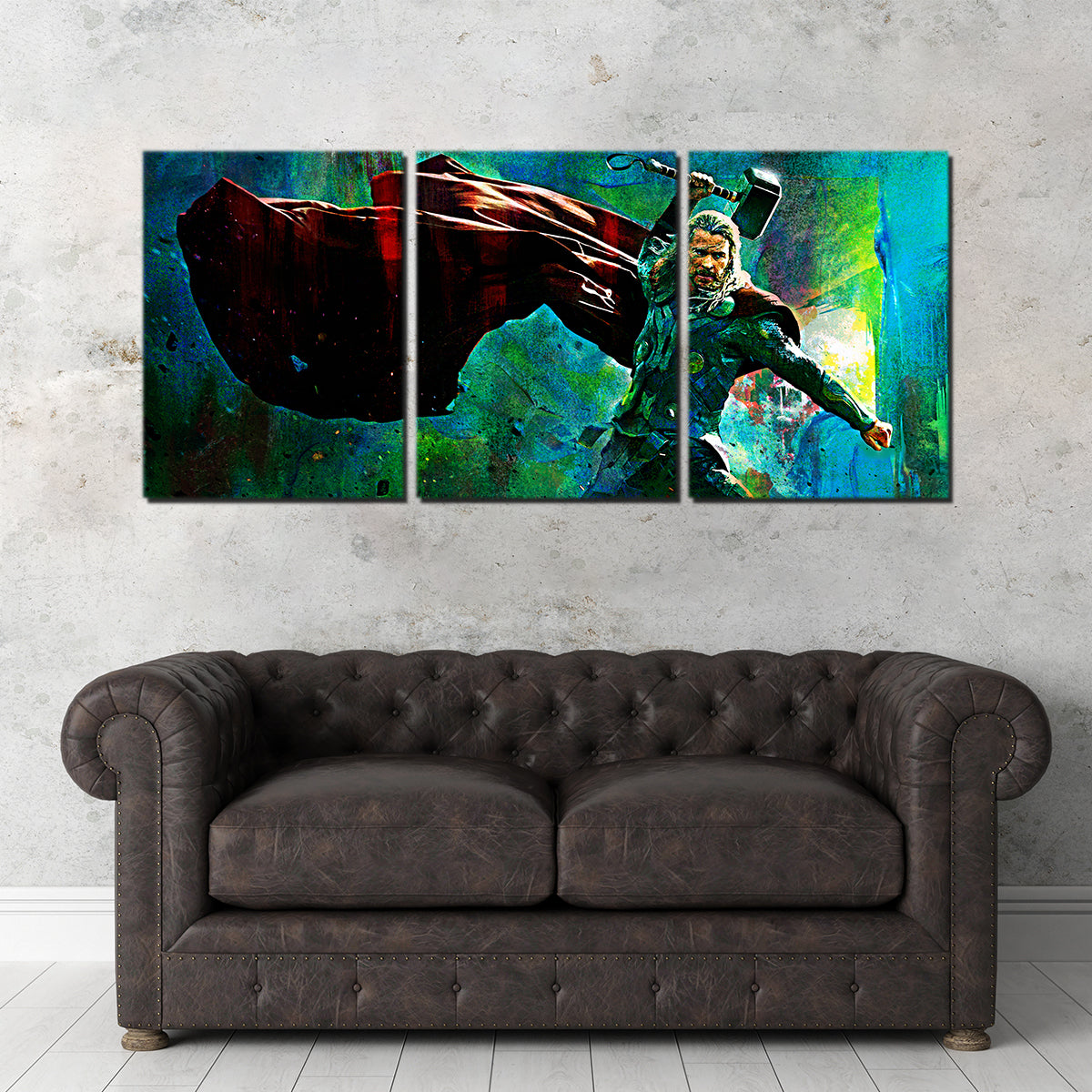 Thor & Hammer Wall Art