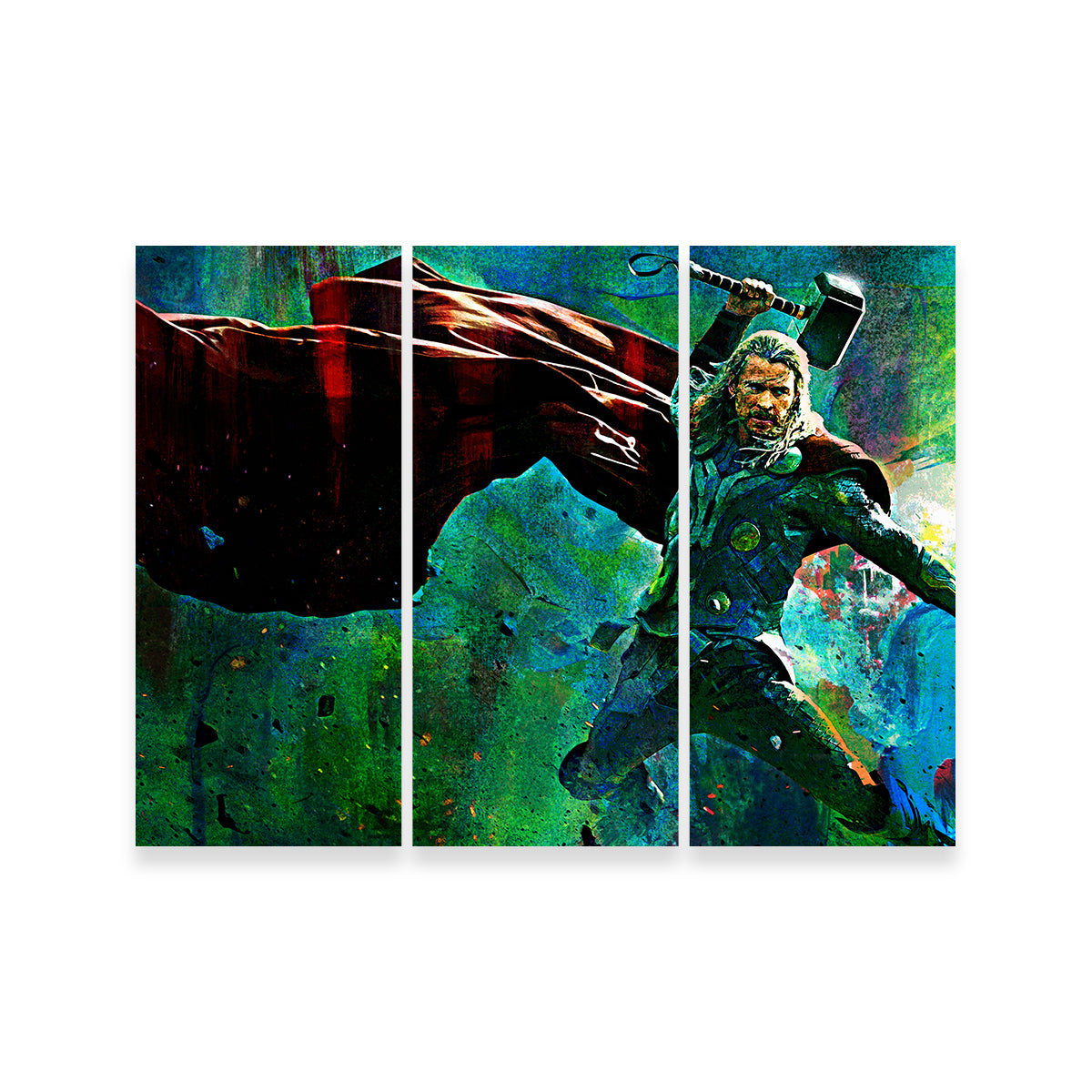 Thor & Hammer Wall Art