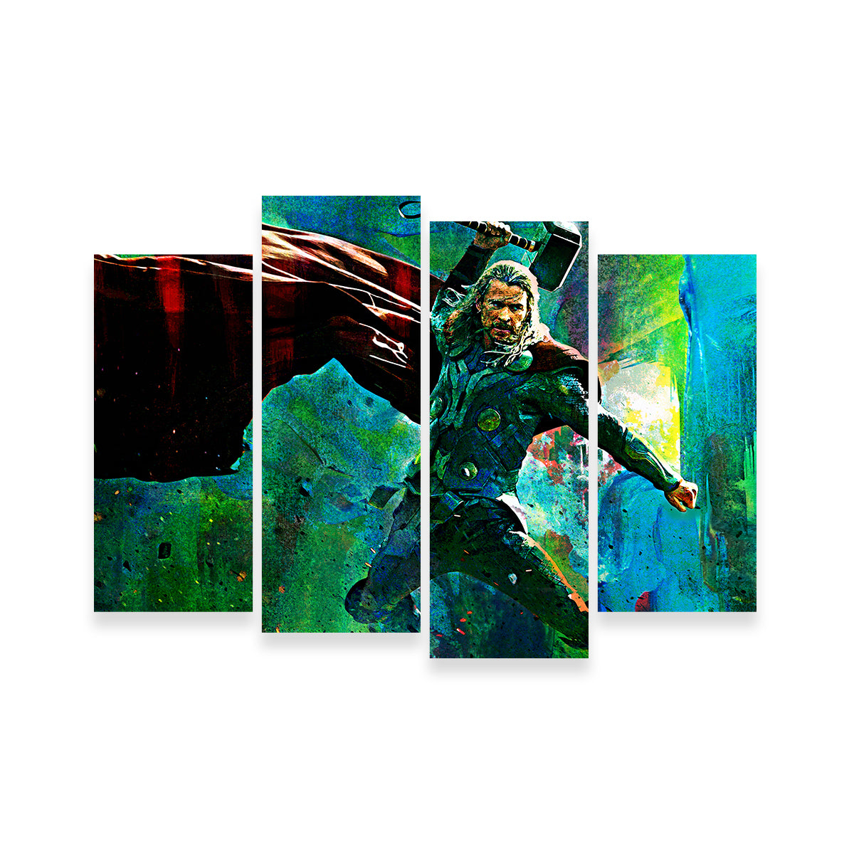 Thor & Hammer Wall Art