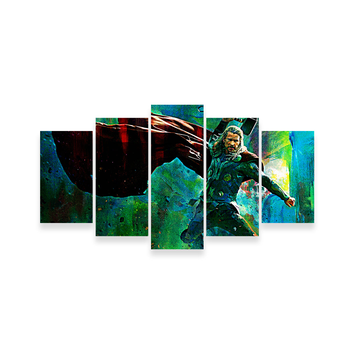 Thor & Hammer Wall Art