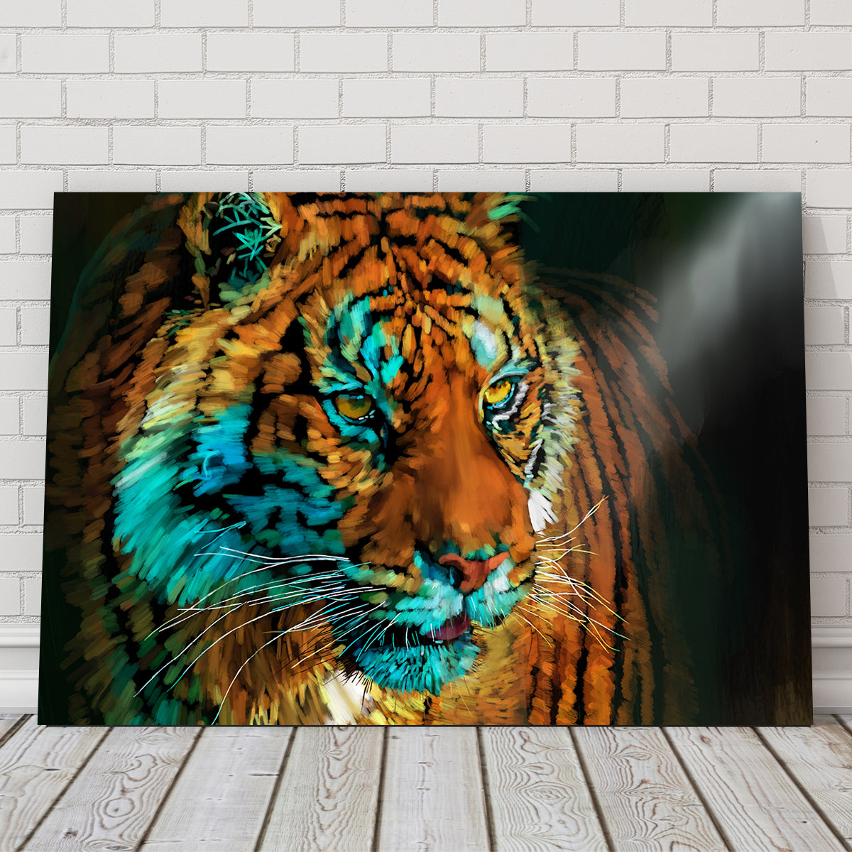 Tiger In the Light Wall Art
