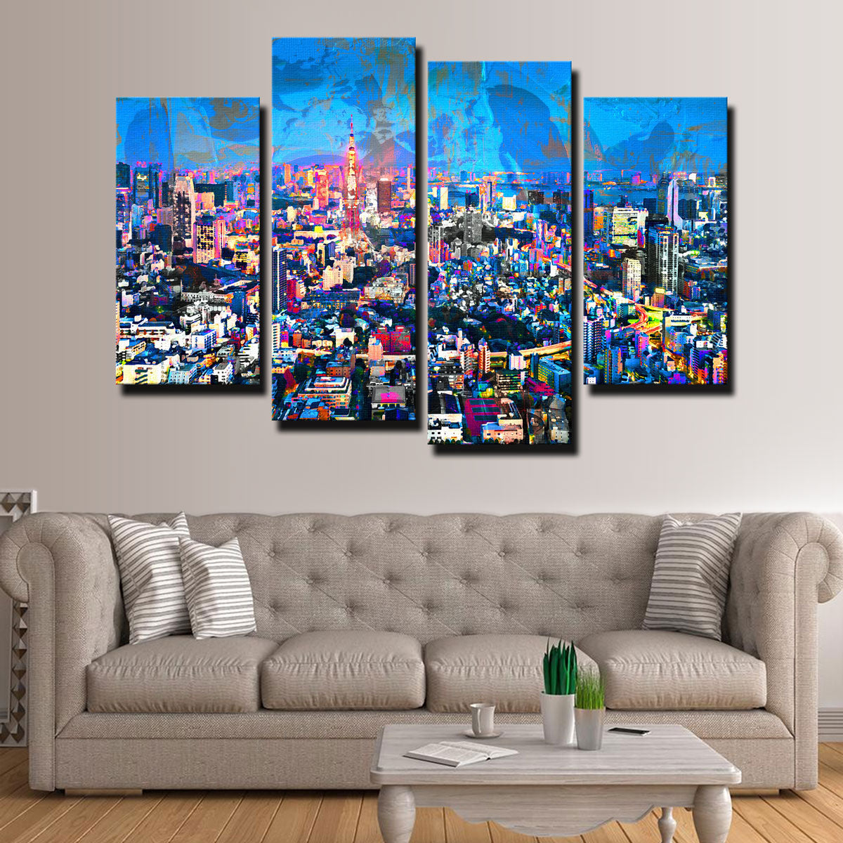 Tokyo At Night Wall Art